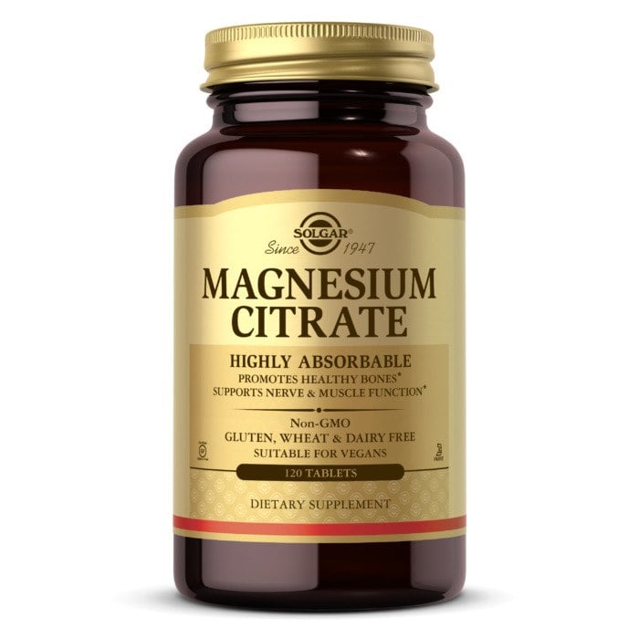 Solgar - SOLGAR Citrát horečnatý, 200 mg (120 tabliet)