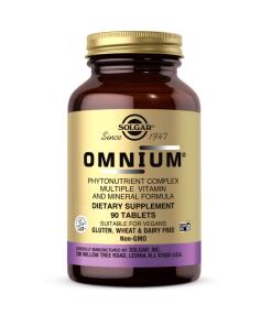 Solgar Omnium - Komplex fytonutrientov, multivitamínová a minerálna formula (90 tabliet)