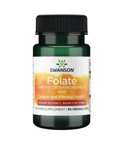 Swanson - SWANSON Folát Quatrefolic 800 mcg, 30 kapsúl
