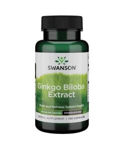 Swanson - SWANSON Extrakt z Ginkgo Biloba GinkgoSelect 60 mg, 120 kapsúl