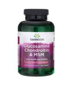Swanson - Glukozamín/Chondroitín/MSM 500/400/200 mg