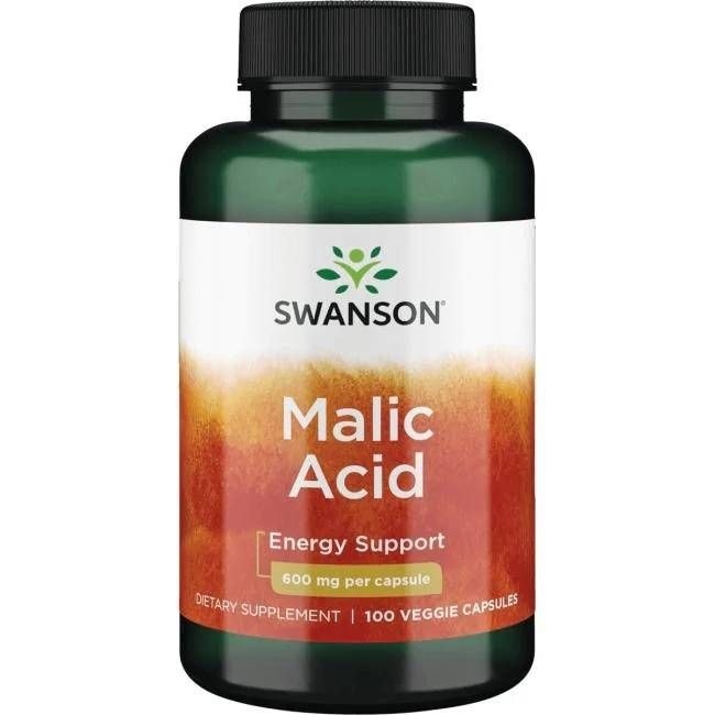 Swanson - SWANSON Kyselina jablčná 600mg 100 kapsúl