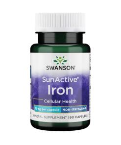 Swanson - SWANSON SunActive železo 15 mg, 90 kapsúl