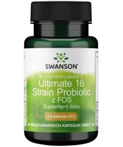 Dr. Stephen Langers Ultimátne 16-kmeňové probiotiká s FOS, 3,2 miliardy CFU - 60 kapsúl