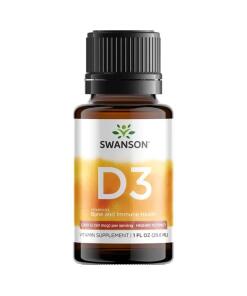 Swanson - SWANSON Vitamín D-3 v tekutej forme 29,6 ml