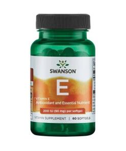 Swanson - SWANSON Vitamín E 200IU 60 kapsúl
