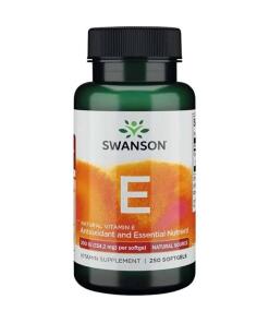 Swanson - SWANSON Prírodný vitamín E 200 IU, 250 kapsúl