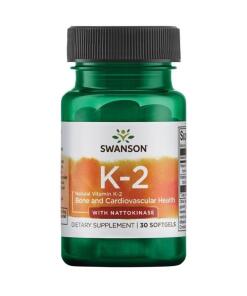Swanson - SWANSON Vitamín K-2 + Nattokináza 30 kapsúl
