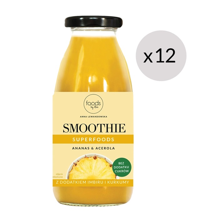 Smoothie, Ananás & Acerola - 12 x 250 ml