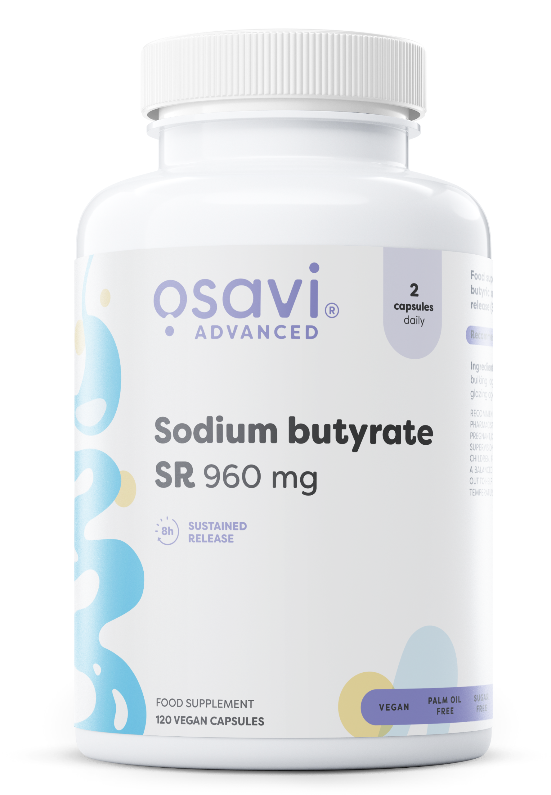 Natrium-butyrát SR, 960 mg - 120 veganských kapsúl