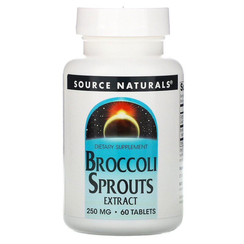 Source Naturals extrakt z brokolicových klíčkov 250 mg, 60 tabliet