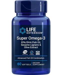 Super Omega-3 EPA/DHA s lignanmi zo sezamu a olivovým extraktom - 60 mäkkých kapsúl