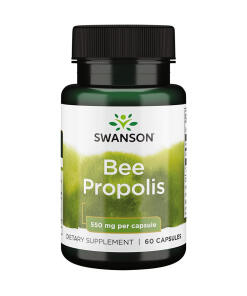 Swanson Včelí propolis 550 mg, 60 kapsúl