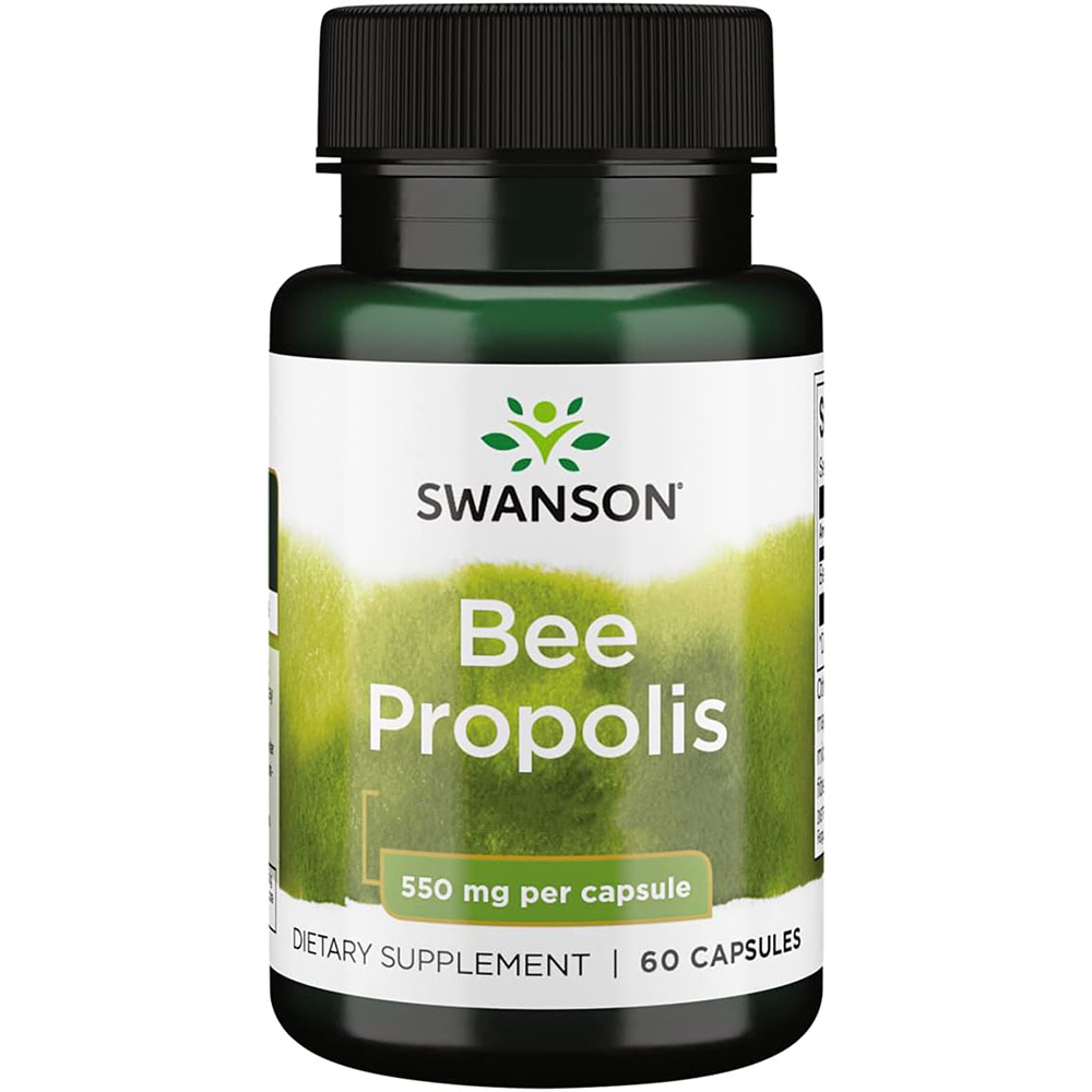Swanson Včelí propolis 550 mg, 60 kapsúl
