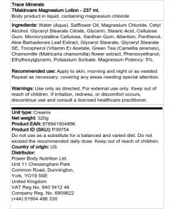 TMSkincare Magnéziové mlieko na pokožku - 237 ml