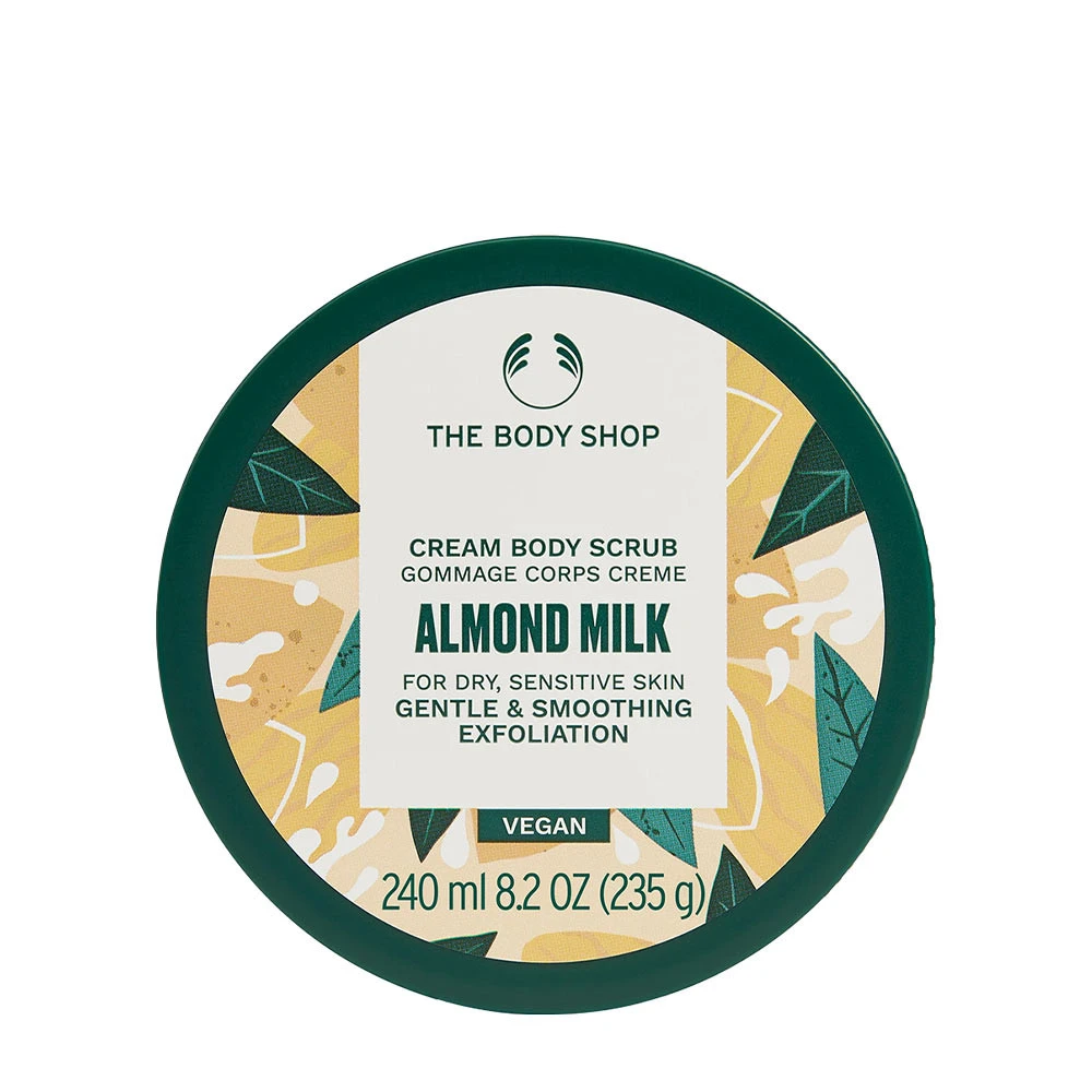 The Body Shop - Mandľový mliečny telový peeling (240 ml)