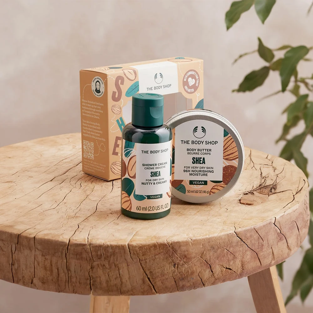 The Body Shop - Krémový sprchový gél Shea (60 ml) – Obrázok 9