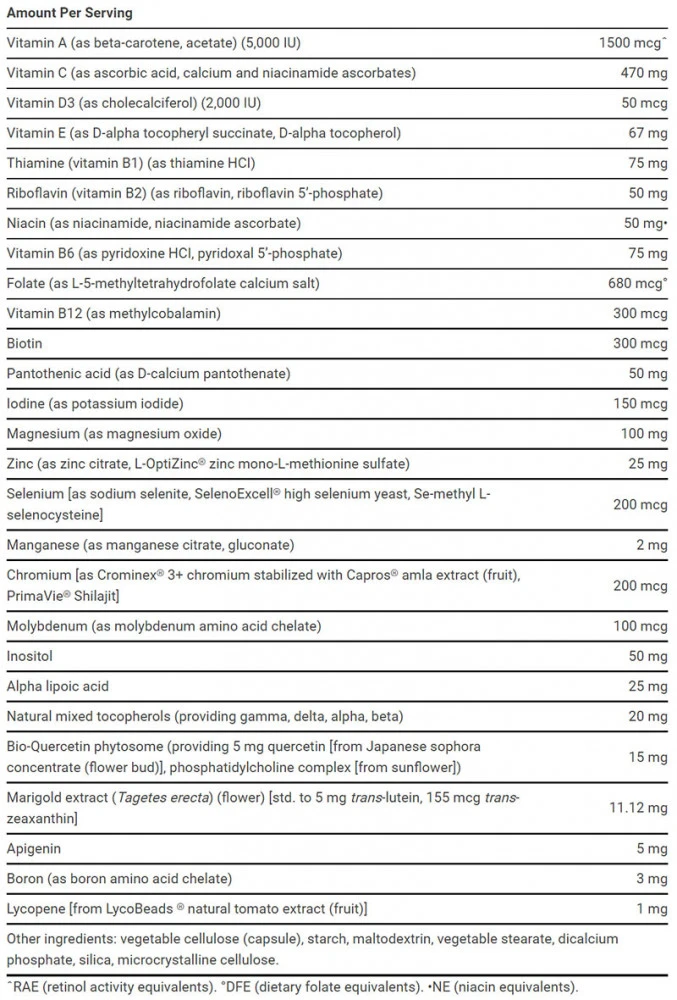 Multivitamín dvakrát denne - 120 kapsúl – Obrázok 2