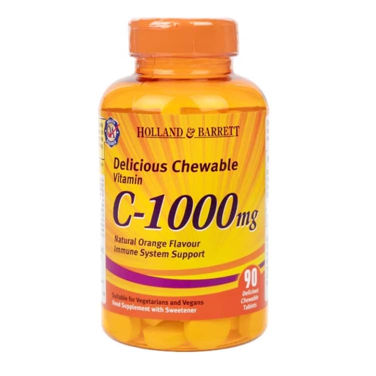 Žuvacie tablety s vitamínom C a šípkami, 1000 mg - 90 tabliet