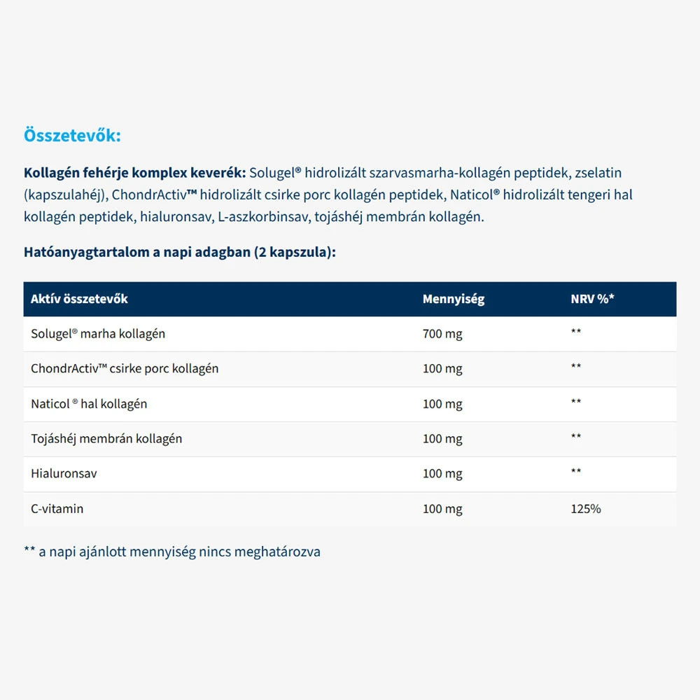 USA medical - USA medical Komplexný kolagén - Kapsuly s kolagénom obsahujúce 5 typov kolagénu (60 kapsúl) – Obrázok 2