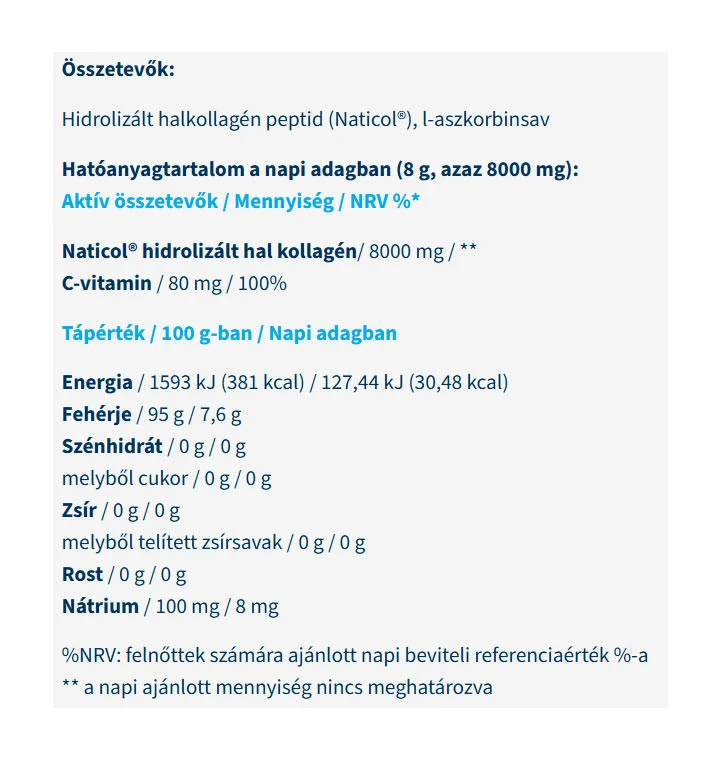 USA medical - Naticol® Morský kolagén (240 g) – Obrázok 4