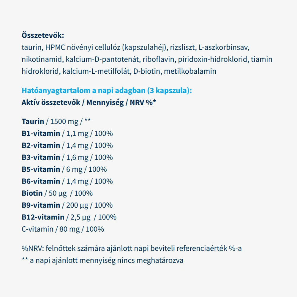 USA medical - Taurínový komplex 1500 mg (90 kapsúl) – Obrázok 5