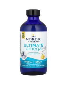 Ultimate Omega Xtra, 3400 mg, Citrón - 237 ml