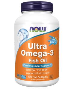 Ultra Omega-3 (v mäkkých želatínových kapsulách z rybej želatíny) - 180 mäkkých kapsúl z rybieho oleja