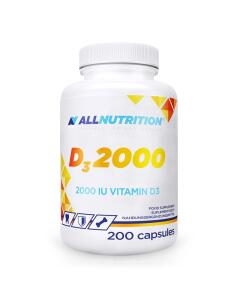 Allnutrition - Vitamín D3 2000, 2000 IU - 200 kapsúl