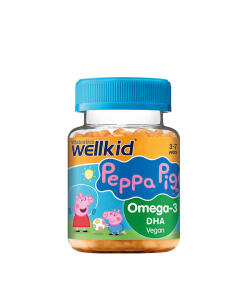 Vitabiotics - Vitabiotics Wellkid Peppa Pig Omega-3 DHA (30 želatínových cukríkov, pomaranč)