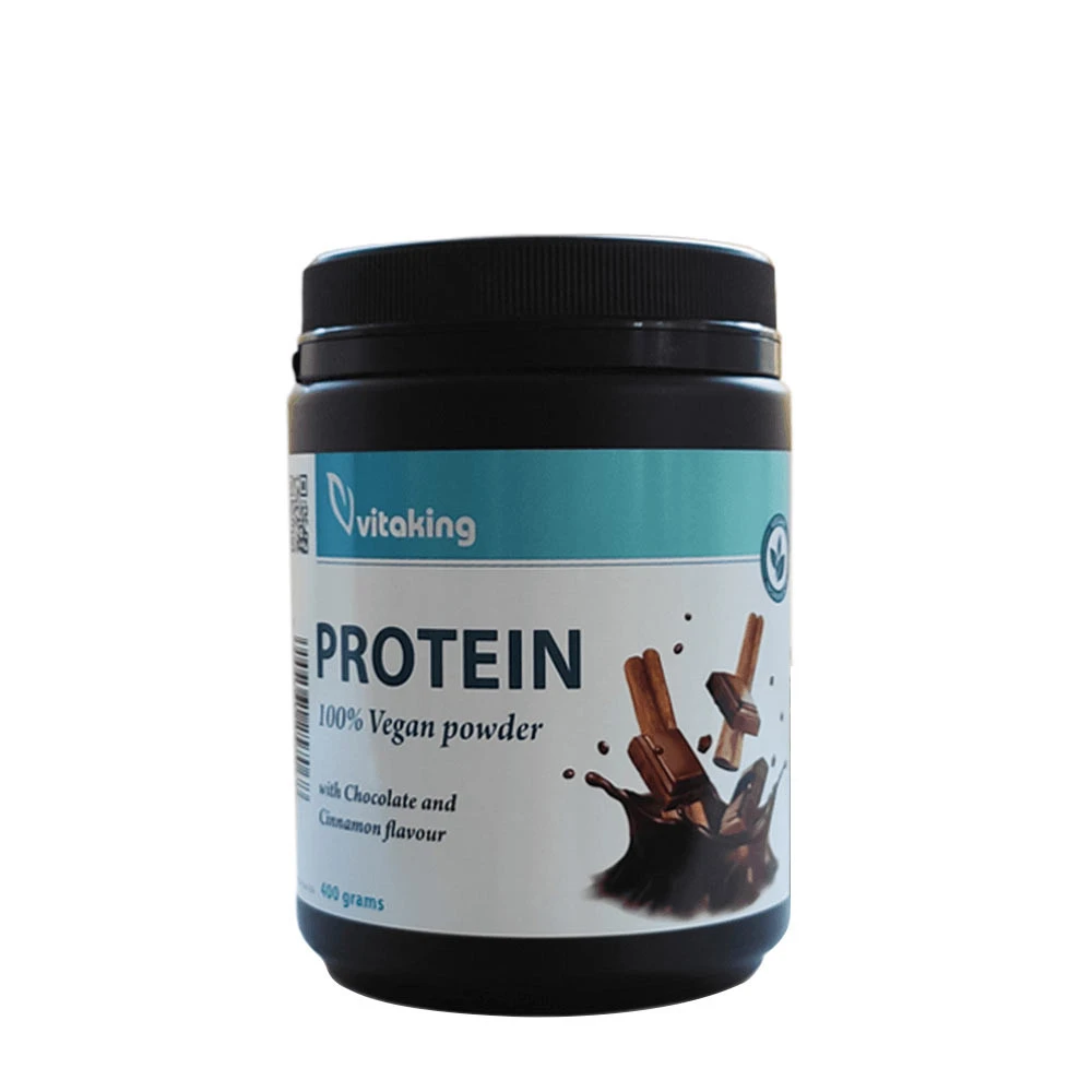 Vitaking - 100% vegánsky proteínový prášok (400 g, čokoláda škorica)