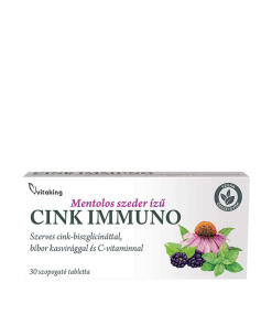 Vitaking - Vitaking Zinc Immuno (30 pastiliek, černice s mentolom)