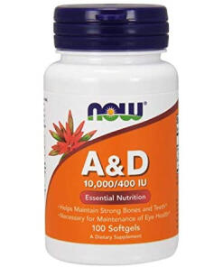 Vitamín A & D, 10000/400 IU - 100 mäkkých kapsúl