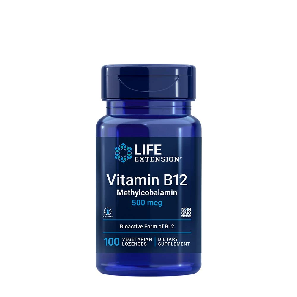 Vitamín B12 Methylkobalamín, 500 mcg - 100 vegetariánskych tablety na sanie