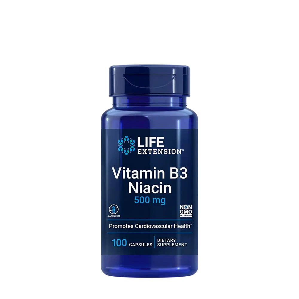Vitamín B3 Niacín, 500 mg - 100 kapsúl
