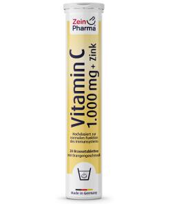 Vitamín C + zinok, pomaranč - 20 tabliet