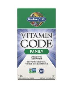 Vitamin Code pre rodiny - 120 vegánskych kapsúl
