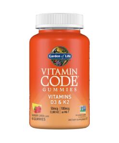 Vitamínové želé Vitamin Code D3 & K2, Malina Citrón - 45 želé