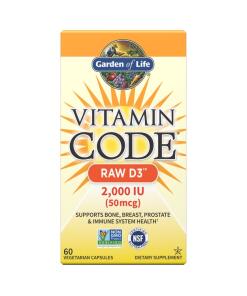 Vitamin Code Surový D3, 2000 IU - 60 kapsúl