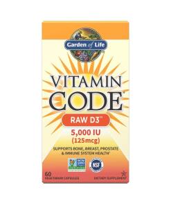 Vitamin Code Surový D3, 5000 IU - 60 kapsúl