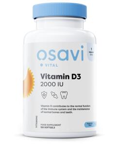 Vitamín D3, 2000 IU - 120 mäkkých kapsúl
