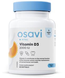 Vitamín D3, 2000 IU - 60 mäkkých kapsúl
