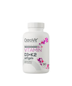 OstroVit - Vitamín D3 + K2 - 90 mäkkých kapsúl