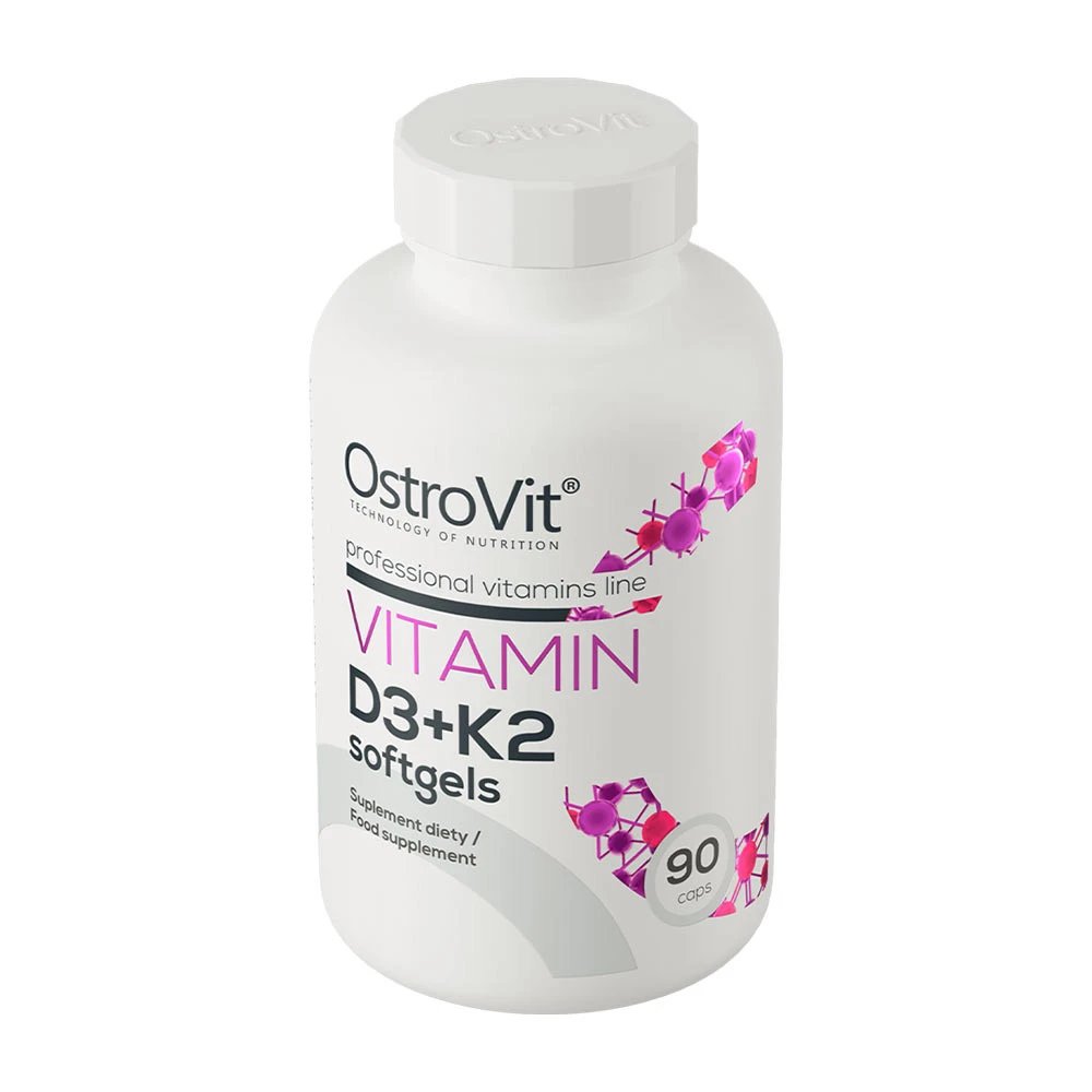 OstroVit - Vitamín D3 + K2 - 90 mäkkých kapsúl – Obrázok 7