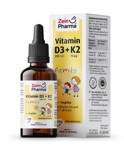 Vitamín D3 + K2 Rodinné kvapky - 20 ml