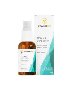 Vitamin360 - Vitamín D3 + K2 vo forme ústneho spreja (30 ml, mätová príchuť)