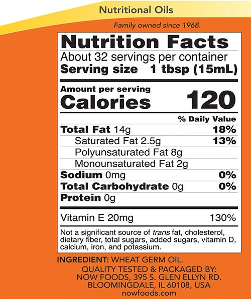 Pšeničný klíčkový olej, tekutý - 473 ml – Obrázok 4