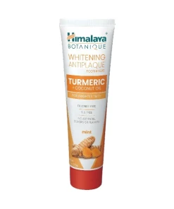 Himalaya - Bieliaca zubná pasta proti zubnému povlaku s kurkumou a kokosovým olejom, mäta - 75 ml