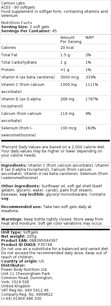 Aces - 90 mäkkých kapsúl – Obrázok 2