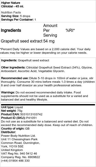 Citricidál - 45 ml – Obrázok 2